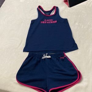 Girls summer set shorts and top